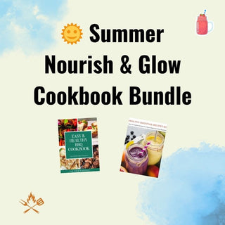 Healthy Summer Cookbook Bundle: Smoothies & BBQ Recipes for Gut Health & Glowing Skin