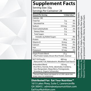 Chocolate Protein Powder Plant-Based