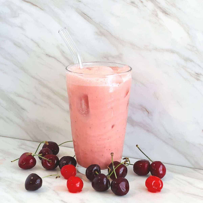 Cherry Vanilla Collagen Iced Latte