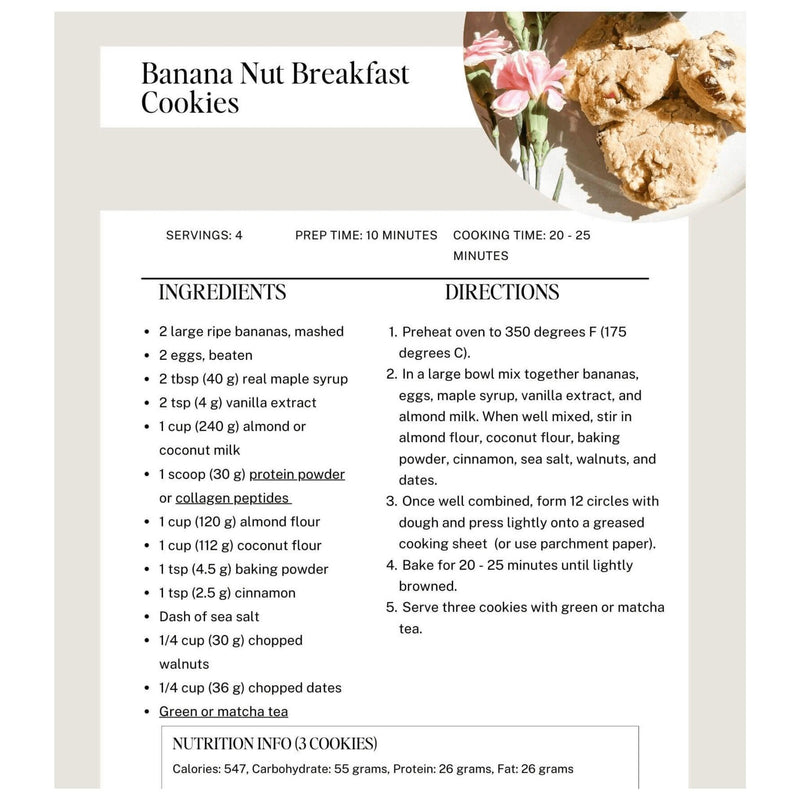 Banana Nut Breakfast Cookies recipe page.