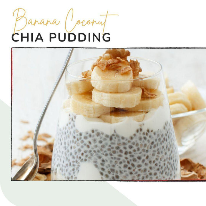 Banana Coconut Chia Pudding, featured in Restore’s product gallery.